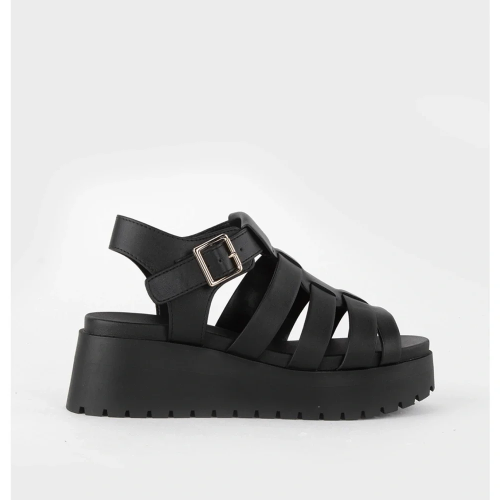 SODA Fisherman Womens Flatform Sandals - Picture 3 of 5
